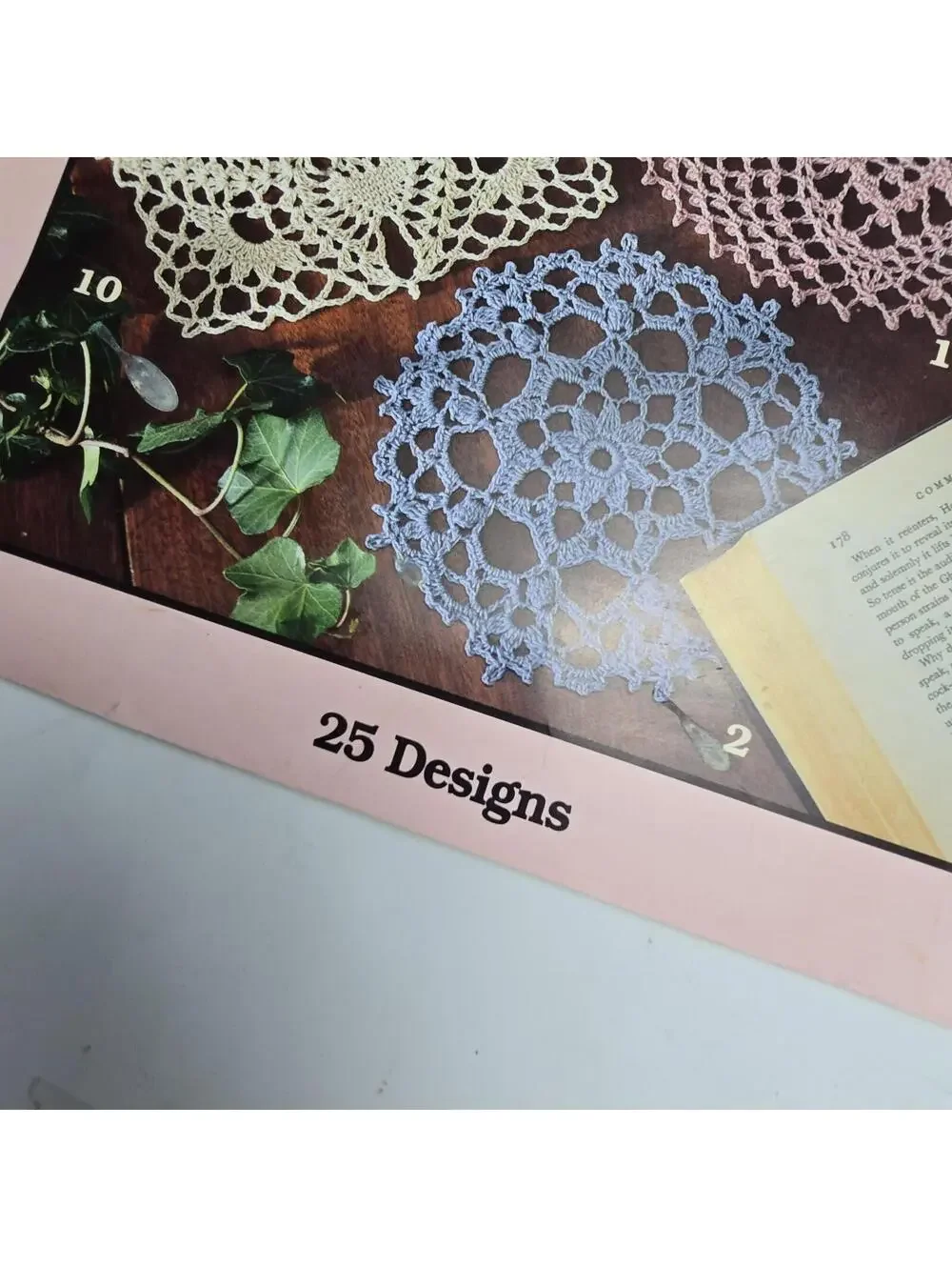 Vintage Lot of 9 Leisure Arts Leaflets Crochet Doilies Rugs Table Toppers